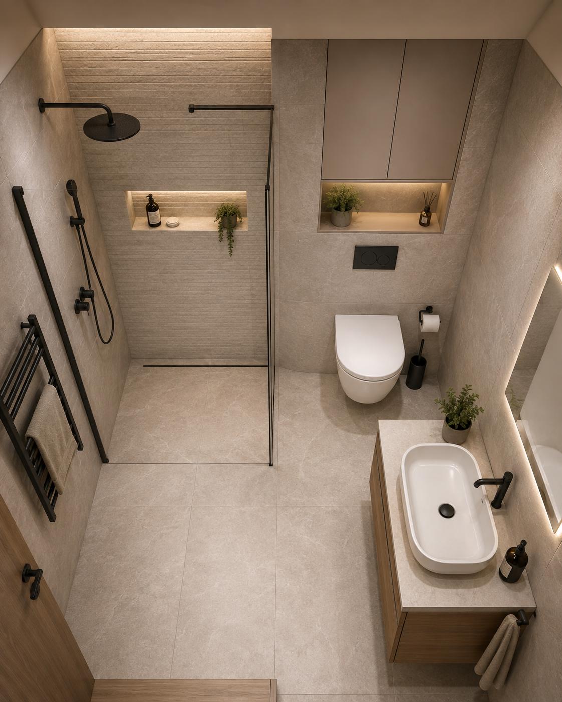 Bathroom tile sample — Standard A Beige