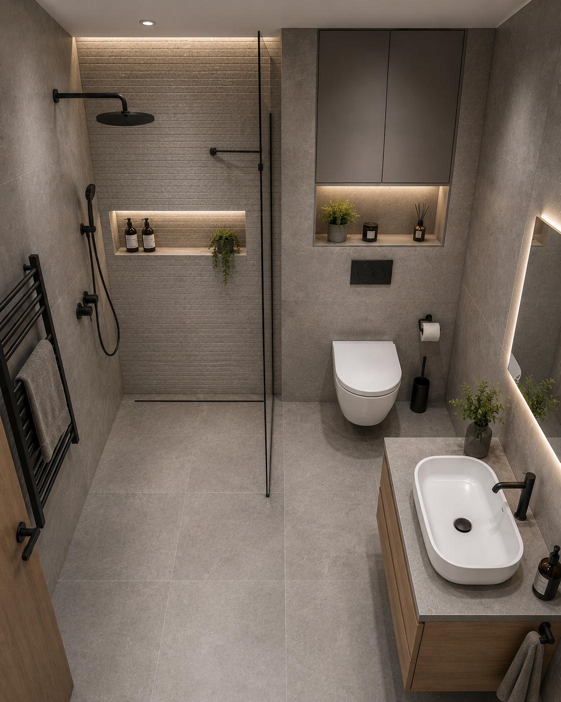Bathroom tile sample — Standard A Grey