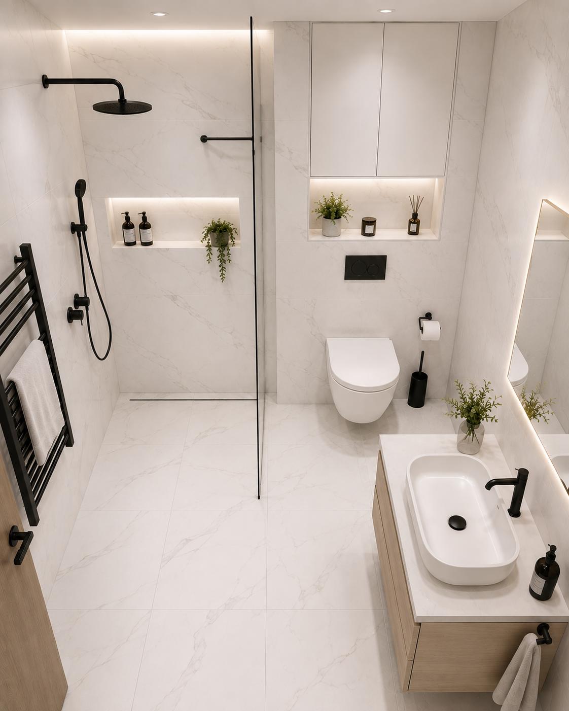 Bathroom tile sample — Standard A White