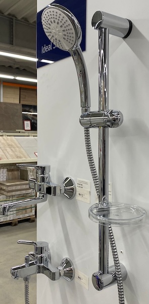 Standard A shower set — chrome